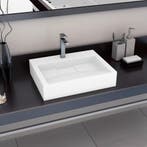 vidaXL Wastafel 60x38x11 cm mineraal gegoten/marmer gegoten, Verzenden