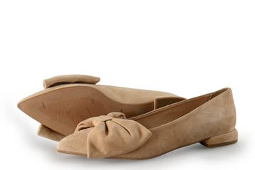Manfield Ballerinas in maat 36 Beige, Kleding | Dames, Verzenden, Beige, Ballerina's, Manfield