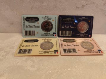 Frankrijk. 2 Euro 2026 Le Petit Prince (4 coincards)