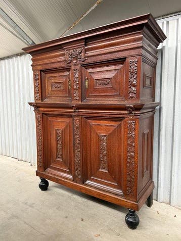Kast - Zeeuwse kast Panelenkast, kolommenkast, rankenkast,, Antiek en Kunst