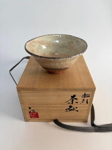 Paar Japanse keramische theeschalen (chawan) – met