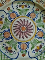 Assiette - Polychroom Delfts XL-Bord - Gevarieerd, Antiquités & Art