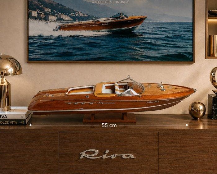 Magnifique Riva Aquarama 53 cm modelisme bois maquette 1:14, Hobby en Vrije tijd, Modelauto's | 1:5 tot 1:12
