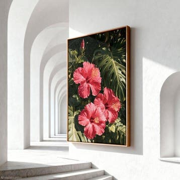 Iconica - Hibiscus Serenade - unique 1/1 XXL (150 x 100 cm)