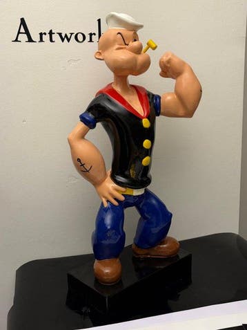 GF Exclusives - XL 58cm Popeye Statue Artwork By: GF