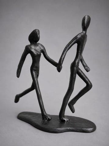sculptuur, Handgemaakt abstract - Symbool van Verbondenheid, Antiek en Kunst