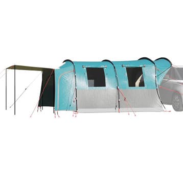 vidaXL Autotent 4-persoons waterdicht blauw, Caravans en Kamperen, Verzenden, Nieuw