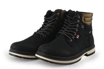 Dockers By Gerli Veterboots in maat 43 Zwart, Kleding | Heren, Schoenen, Verzenden, Dockers By Gerli, Zwart, Boots