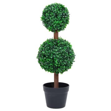 vidaXL Kunstplant met pot buxus bolvorming 60 cm groen, Verzenden