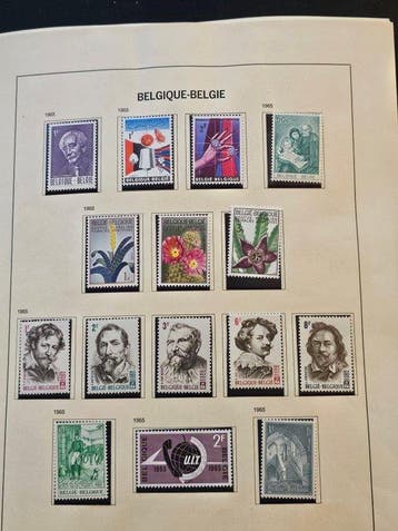 Belgique 1965/1984 - Lot en beige Davo collier-clamp presque