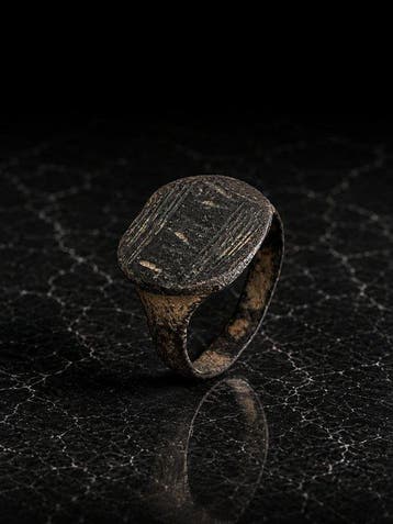 Oud-Romeins, Keizerrijk Brons Ring - 3e tot 5e eeuw na