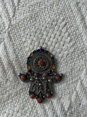 Kabylische broche - Zilver - Algerije - Eind 20e eeuw, Antiek en Kunst