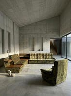 Laauser - Ensemble de sièges (7) - Samt Stoff, Bois - Canapé