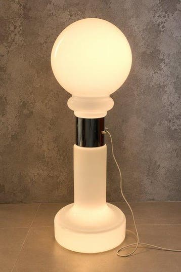 Lamp - Opaline glas - Space-age lamp uit de jaren zeventig, Antiquités & Art