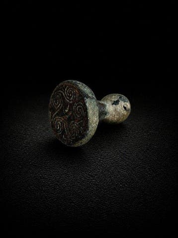Celtique Bronze Sceau - 2.7 cm - du IVe au Ier siècle av.