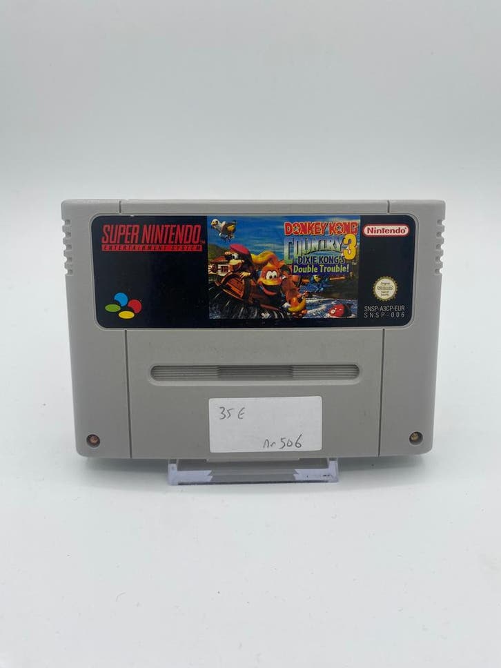 *USED* Donkey Kong Country 3 Dixie Kongs Double trouble!..., Consoles de jeu & Jeux vidéo, Jeux | Nintendo Super NES, Enlèvement ou Envoi