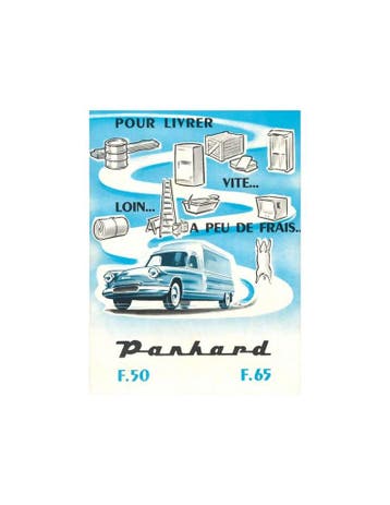 1960 PANHARD PL17 F50 & F65 BROCHURE FRANS, Ophalen of Verzenden, Nieuw