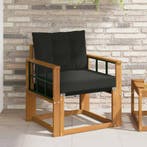 vidaXL 2 Stuk Buitensofa Massief Acacia Hout Naturel, Verzenden, Nieuw