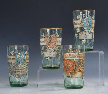 Theresienthal or Fritz Heckert - Drinkglas (4) - Historismus