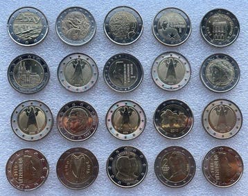 Europa. 2 Euro 2005/2015 (20 coins) (Zonder minimumprijs)