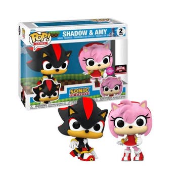 Funko Pop!  Sonic  Shadow &amp; Amy Flocked 2pack TargetCon, Verzamelen, Verzenden, Nieuw