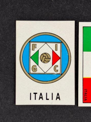 1970 Panini Mexico 70 World Cup, - Badge & Flag: Italy - 2