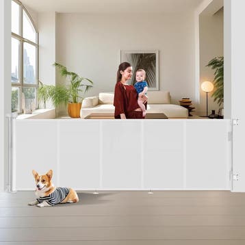 Veiligheidshek 3m uitschuifbaar | Tweede kansje | OP = OP, Overige materialen, Verzenden, Oprolhekje, Zo goed als nieuw