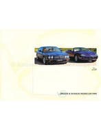 1999 JAGUAR XJ V8 & DAIMLER MODELLEN BROCHURE NEDERLANDS