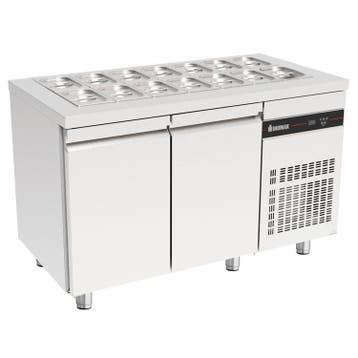 Saladette | 270L | RVS | 2 Deuren (1/1 GN) | Boven 14x 1/4, Verzenden, Nieuw in verpakking