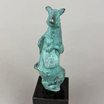 Robert Dyrcz - The rat I Anarchy - bronze, Antiquités & Art