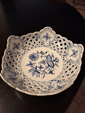 Meissen - Plat - Zwiebelmuster - Porcelaine, Antiquités & Art