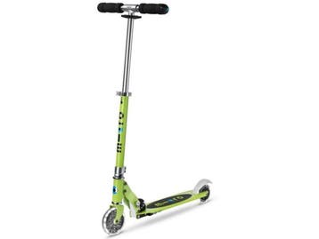 Micro Sprite - 2-wiel vouwstep - LED wielen - Groen, Verzenden, Nieuw