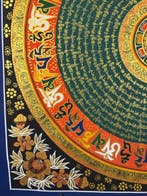 Mandala du mantra OM du lama | Mandala de mantra peint à la