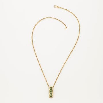 Collier avec pendentif - 14 carats Or jaune Diamant