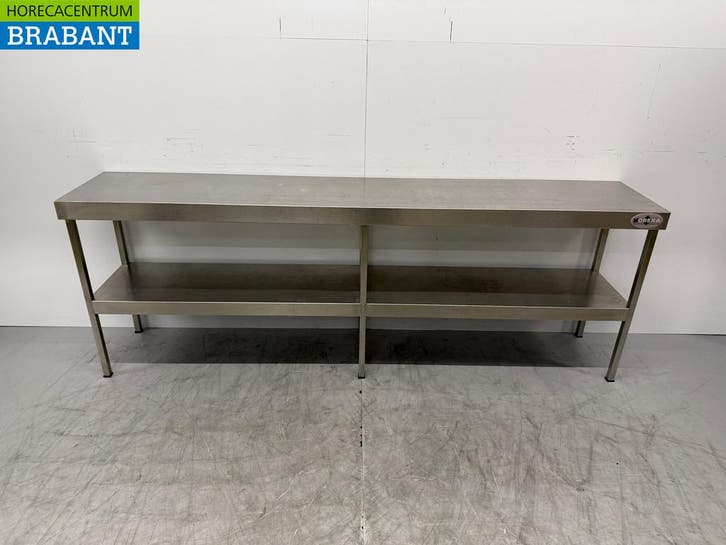 RVS Dubbele Etage Brug 220 x 40 cm Horeca, Zakelijke goederen, Horeca | Meubilair en Inrichting, Ophalen of Verzenden