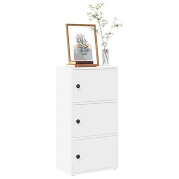 vidaXL Boekenkast 40x24x77 cm bewerkt hout wit, Verzenden, Nieuw