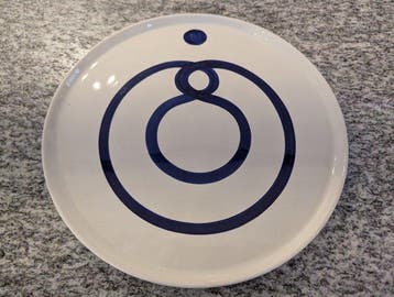 Alitalia - Alighiero Boetti - Plat - Céramique, Antiquités & Art