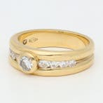 Bague - 18 carats Or jaune Diamant (Naturelle) - Diamant, Nieuw