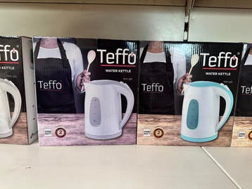 Teffo Waterkoker / Water Kettle 2L, 2 liter of meer, Ophalen of Verzenden, Nieuw