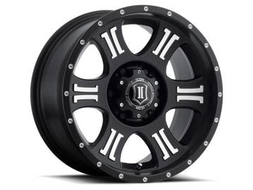 ICON Shield 17x8.5 5x5 0mm Offset 4.75in BS 71.5mm Bore, Ophalen of Verzenden