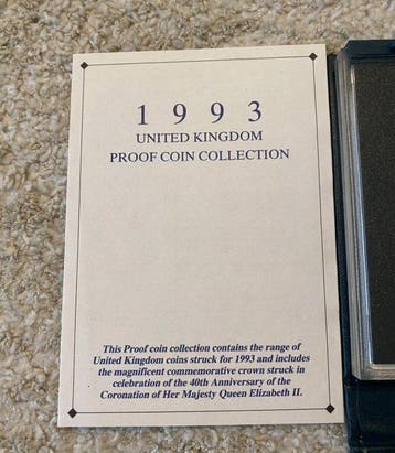 Verenigd Koninkrijk. Queen Elizabeth II. 5 Pounds 1993, Postzegels en Munten