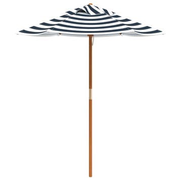 vidaXL Parasol voor kinderen met houten paal Ø120x140 cm, Verzenden, Nieuw