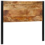 vidaXL Hoofdeinde 120 cm massief hout mango en ijzer, Verzenden