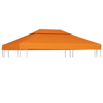 vidaXL Vervangend tentdoek prieel 310 g/m² 3x4 m oranje, Verzenden