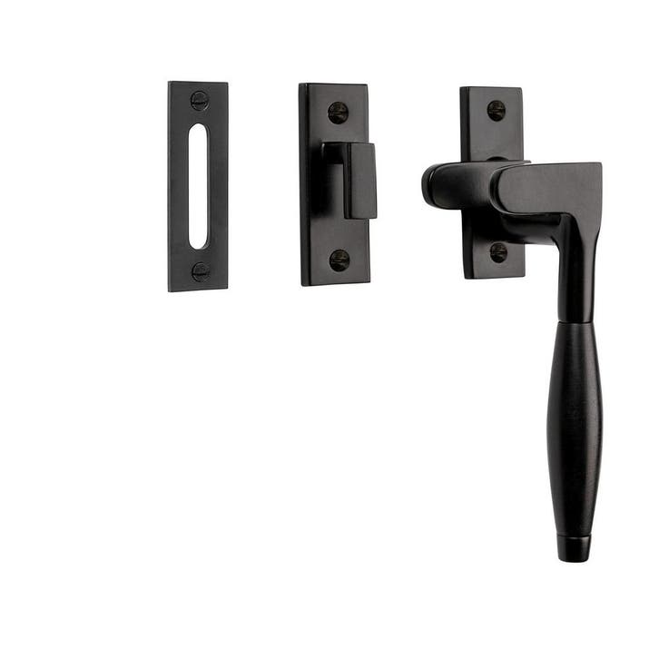 Raamsluiting Klassiek ventilatiestand mat zwart rechts -..., Doe-het-zelf en Bouw, Hang- en Sluitwerk, Schuif of Grendel, Nieuw