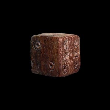 Oud-Romeins, Keizerrijk Been dobbelsteen - Ancient Roman