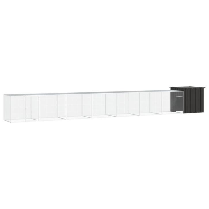vidaXL Kippenhok 800x91x100 cm gegalvaniseerd staal, Dieren en Toebehoren, Knaagdieren en Konijnen | Hokken en Kooien, Nieuw, Verzenden