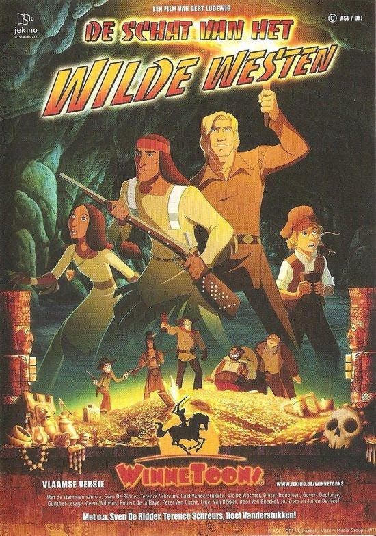 De schat van het Wilde Westen (dvd tweedehands film), Cd's en Dvd's, Dvd's | Actie, Ophalen of Verzenden