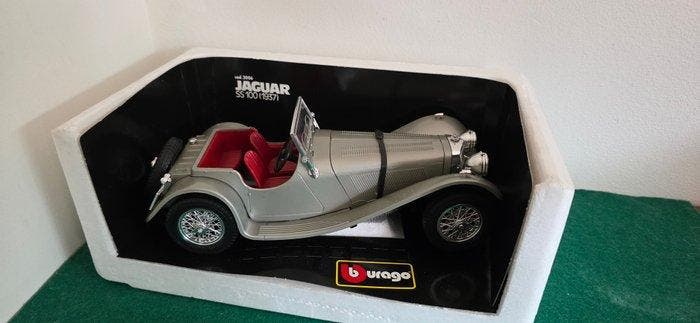 Bburago 1:18 - Modelauto - Jaguar SS 100 (1937), Hobby en Vrije tijd, Modelauto's | 1:5 tot 1:12