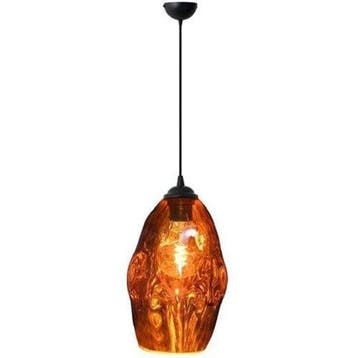 LED Hanglamp met Glas - Ovaal Koper LED Lamp, E27 fitting, I, Verzenden